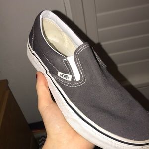 GREY SLIP ON VANS